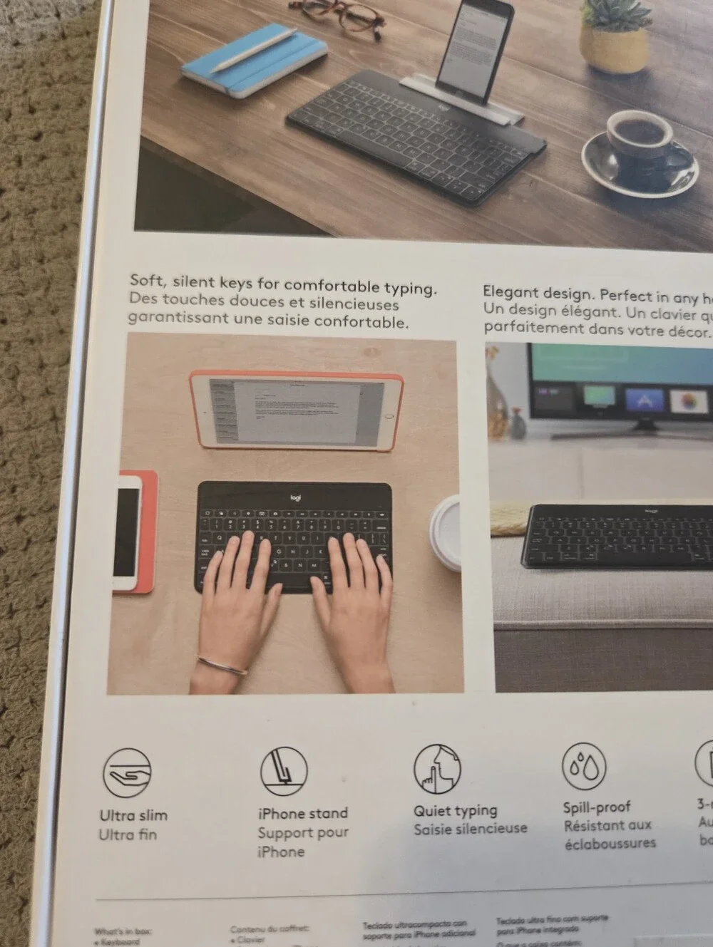 Logitech 920-006701 Keys-to-go Apple iPad, iPhone, Apple TV Portable keyboard